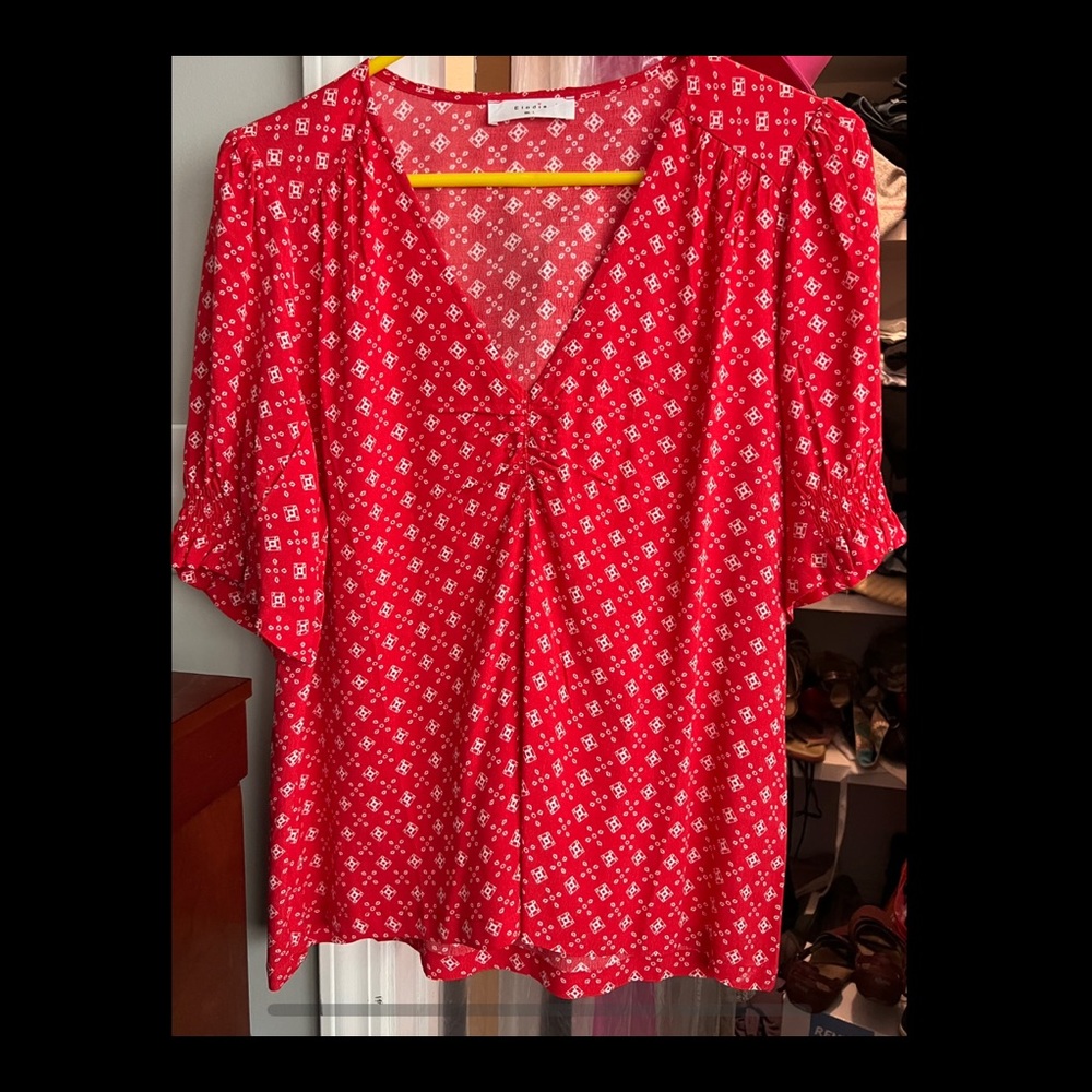 Elodie red shirt